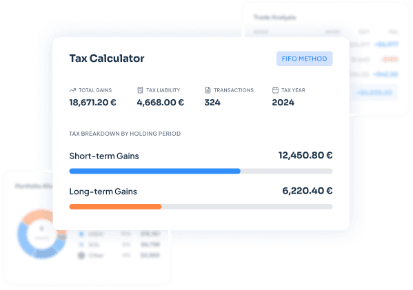 Panel de informe fiscal cripto de CoinTracking